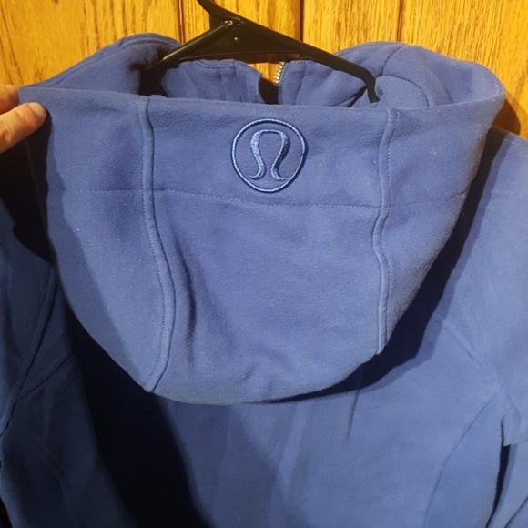 Lululemon Royal Blue Cotton Scuba Hoodie - Picture 2 of 5